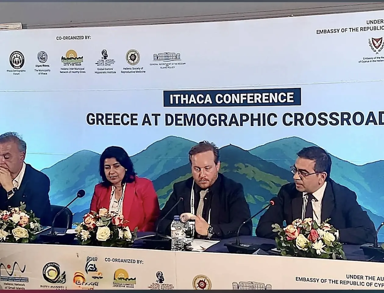 Ο Δημήτρης Κατσάμπουλας στο πάνελ του Ithaca Conference «Greece at Demographic Crossroads»